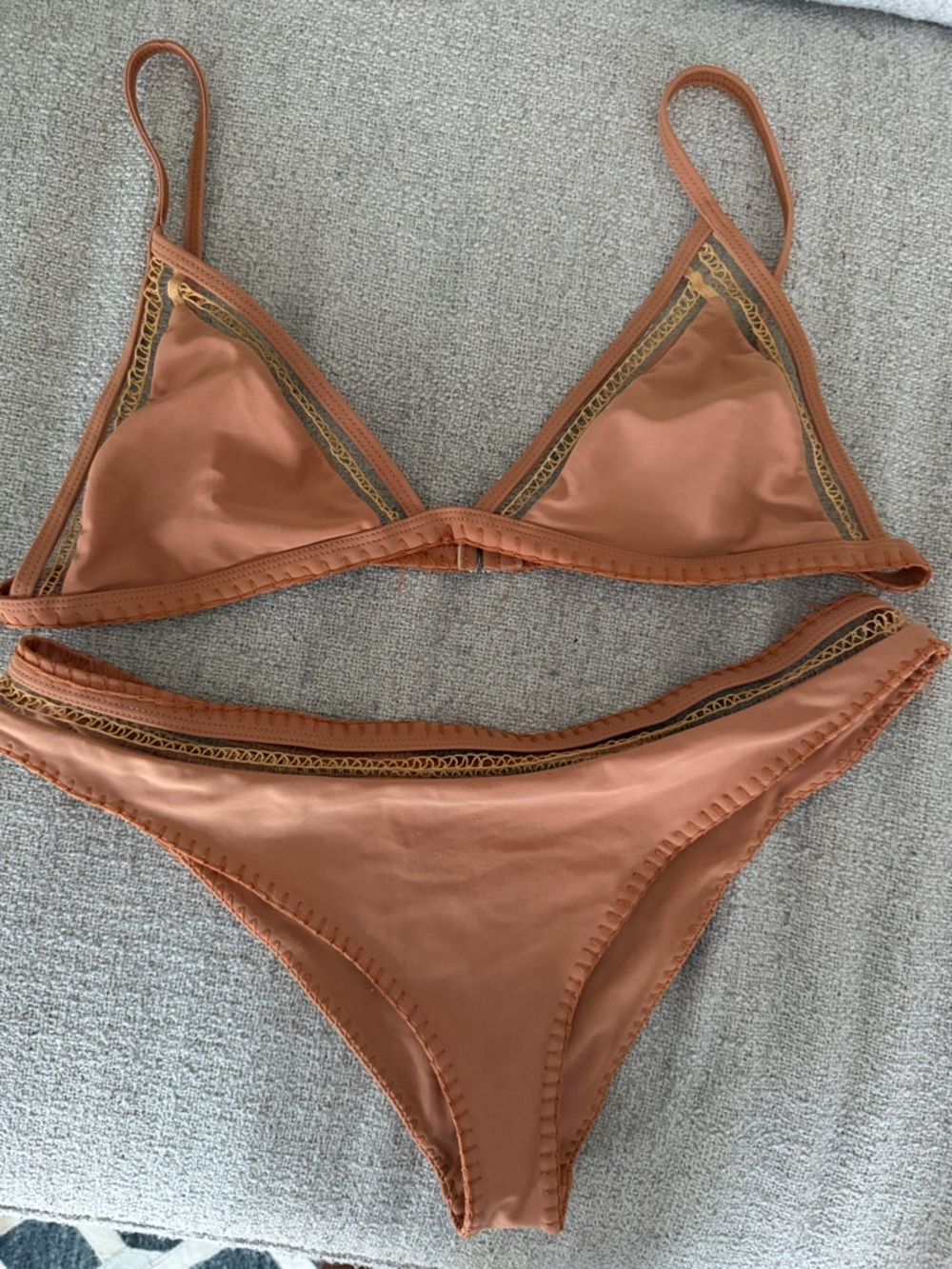Tularosa Rust Triangle Bikini Set - Picture 2 of 4